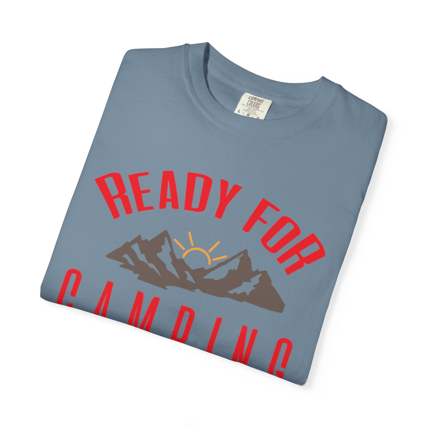 Ready For Camping Trendy Tee Adventure Mountain Hut Belays Ropes Fun Activities Bonfire Unisex Heavy Cotton T-Shirt