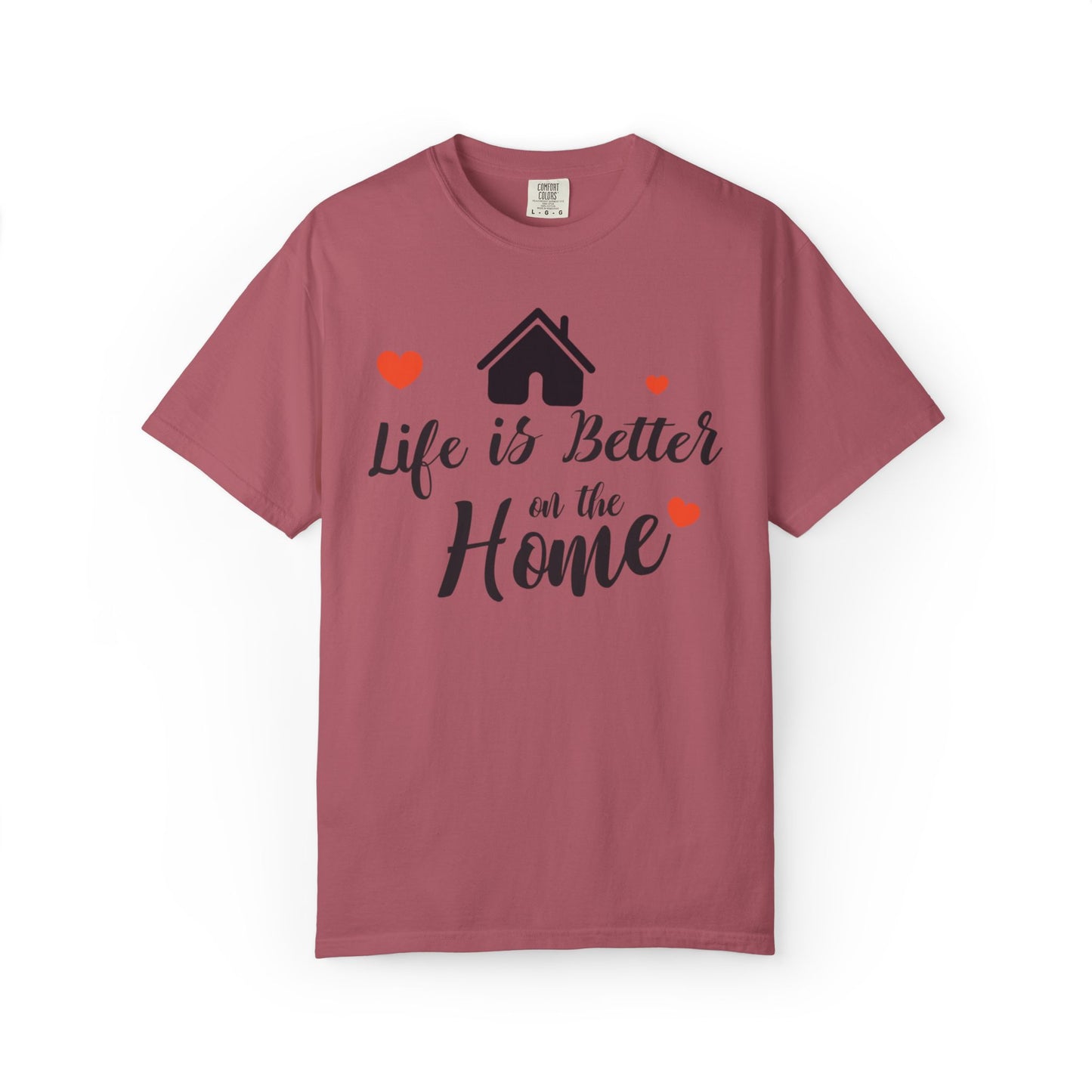 Life Is Better On The Home Peaceful Paradise Tee Cherished Space Heartfelt Haven Unisex Heavy Cotton T-Shirt