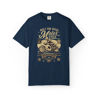 Built For Speed Motorcycle Custom Engine Club Motorbike Lovers Trendy Tee High-speed Rider Adventure Racer Unisex Heavy Cotton T-Shirt