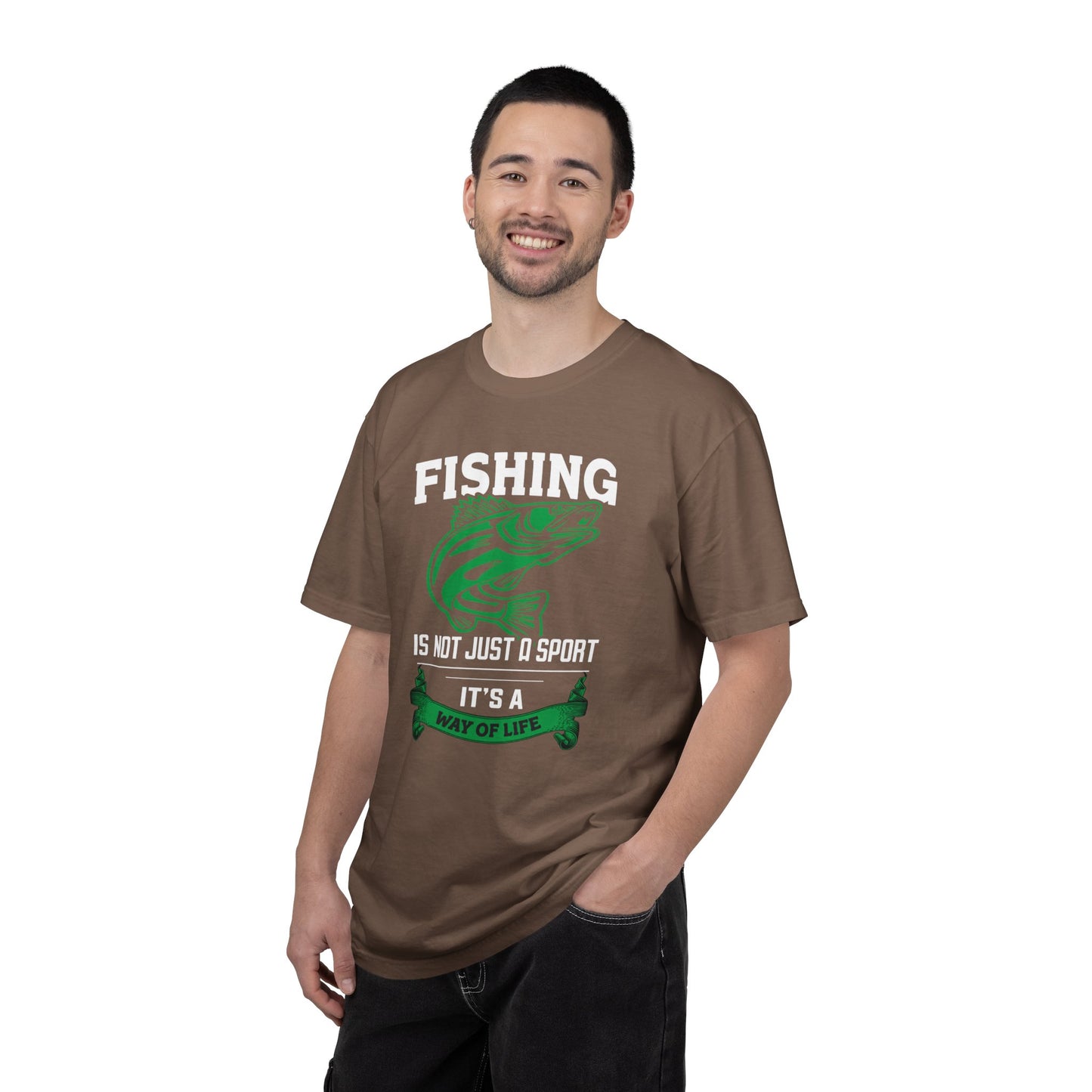 Fishing Is Not Just A Sport Reel Bait Fishing Tee Solitude Unisex Heavy Cotton T-Shirt