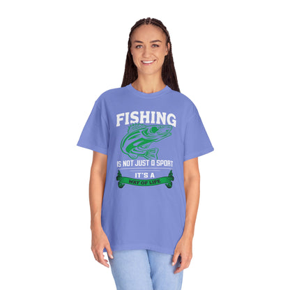 Fishing Is Not Just A Sport Reel Bait Fishing Tee Solitude Unisex Heavy Cotton T-Shirt