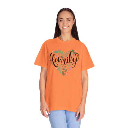 Family Trendy Tee Hug Rainbow Passion Unconditional Soulful Connection Siblings Love Parents Unisex Heavy Cotton T-Shirt