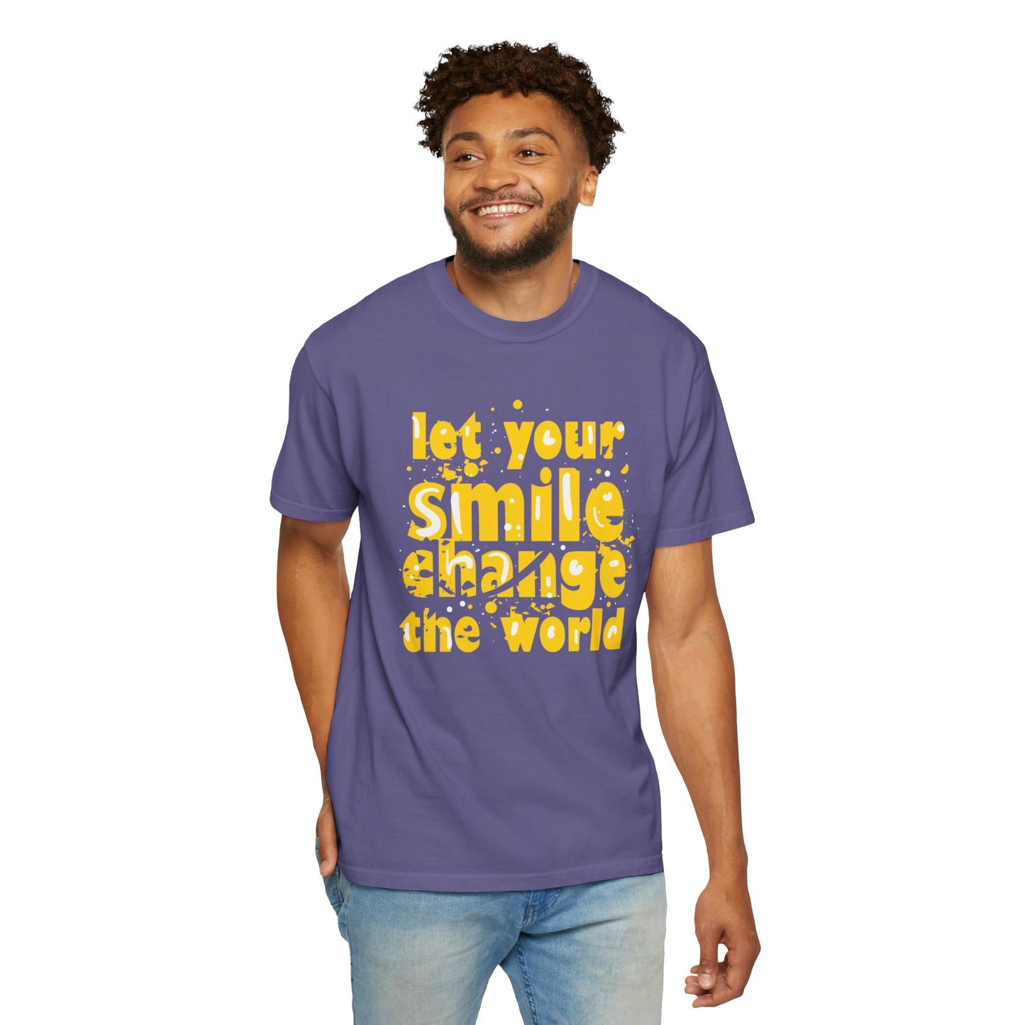 Let Your Smile Change The World Kindness Heartfelt Compliments Tee Thoughtful Gestures Love-Inspiration  Unisex Heavy Cotton T-Shirt