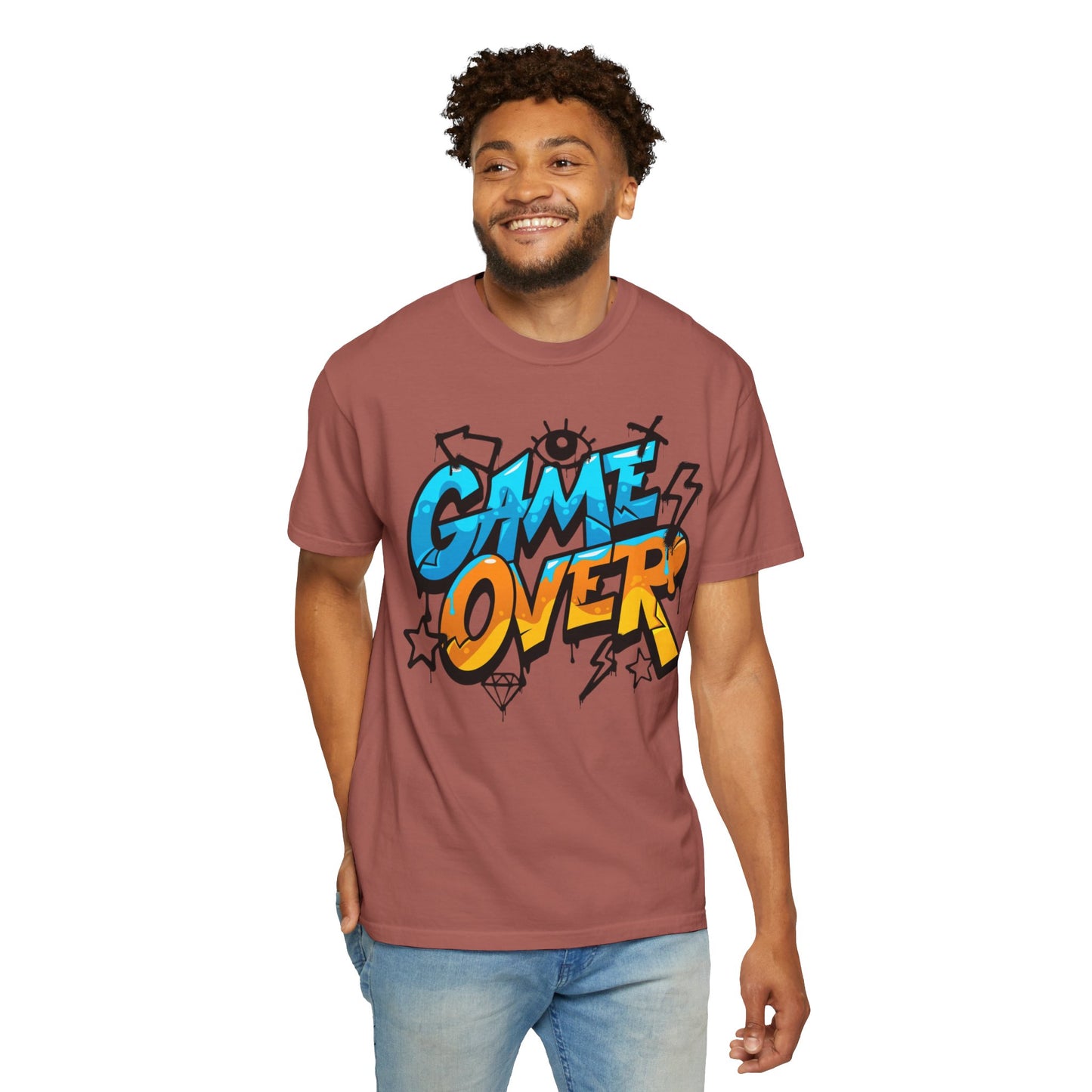 Game Over Unisex Garment-Dyed T-shirt