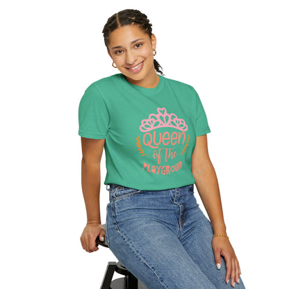 Queen Of The Playground Playtime Learning Objectives Early Toddlers Tee Childhood Development Unisex Heavy Cotton T-Shirt