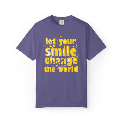 Let Your Smile Change The World Kindness Heartfelt Compliments Tee Thoughtful Gestures Love-Inspiration  Unisex Heavy Cotton T-Shirt