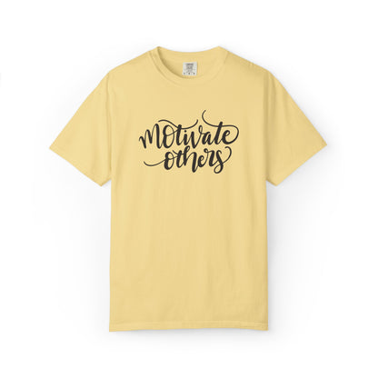 Motivate Others Leadership Inspiration Tee Positive Feedback Passion Self-Belief Professional Attitude Unisex Heavy Cotton T-Shirt