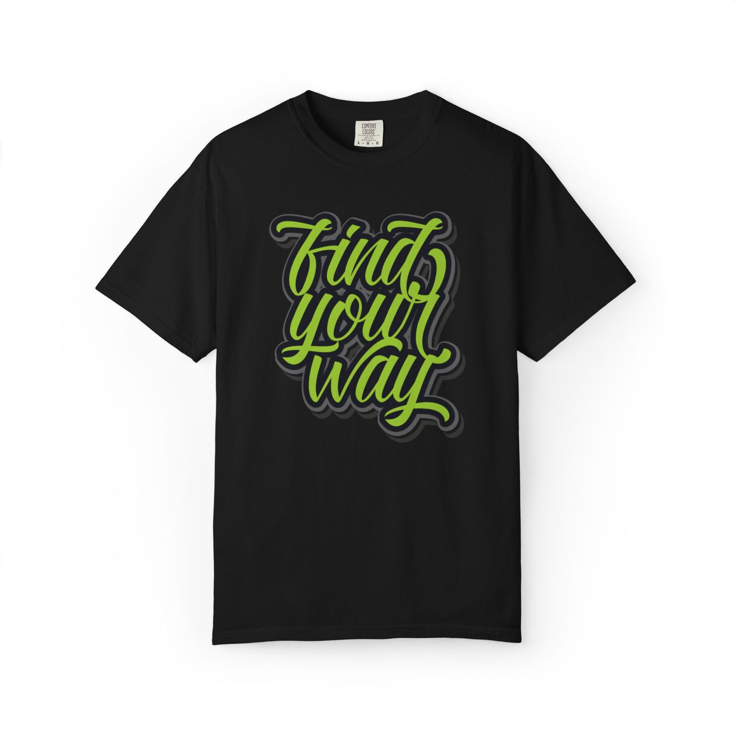 Find Your Way Direction Guidance Tee Exploration Adventure Destination Unisex Heavy Cotton T-Shirt