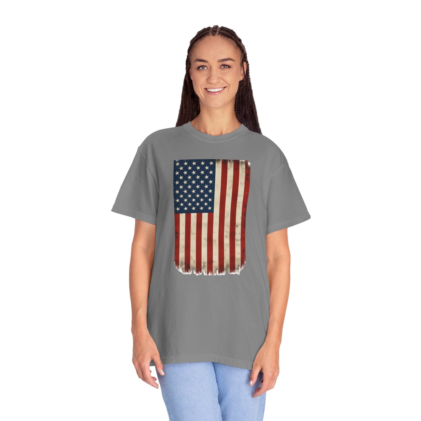 Flag USA - Unisex Garment-Dyed T-shirt
