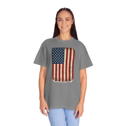 Flag USA - Unisex Garment-Dyed T-shirt