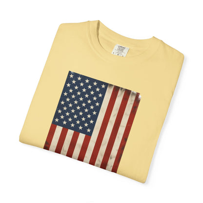 Flag USA - Unisex Garment-Dyed T-shirt