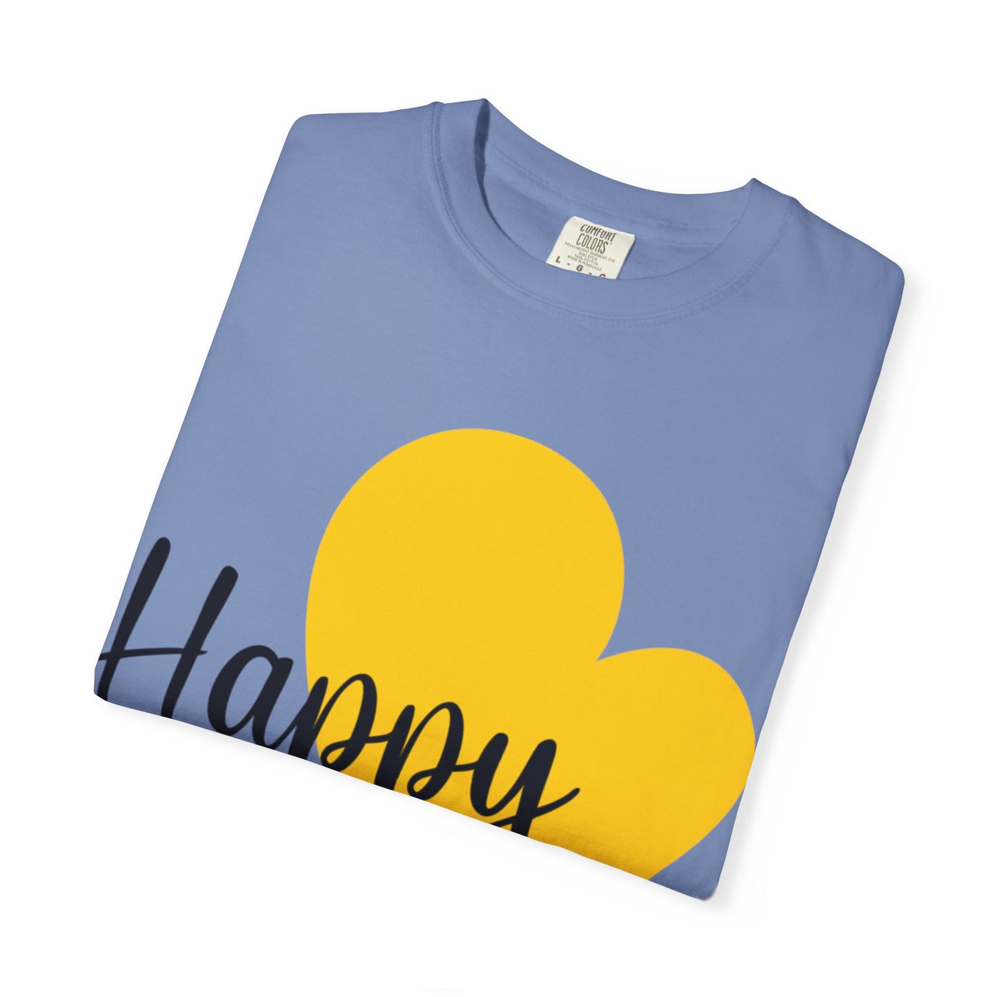 Happy Family Peaceful Paradise Tee Cherished Space Heartfelt Haven Unisex Heavy Cotton T-Shirt