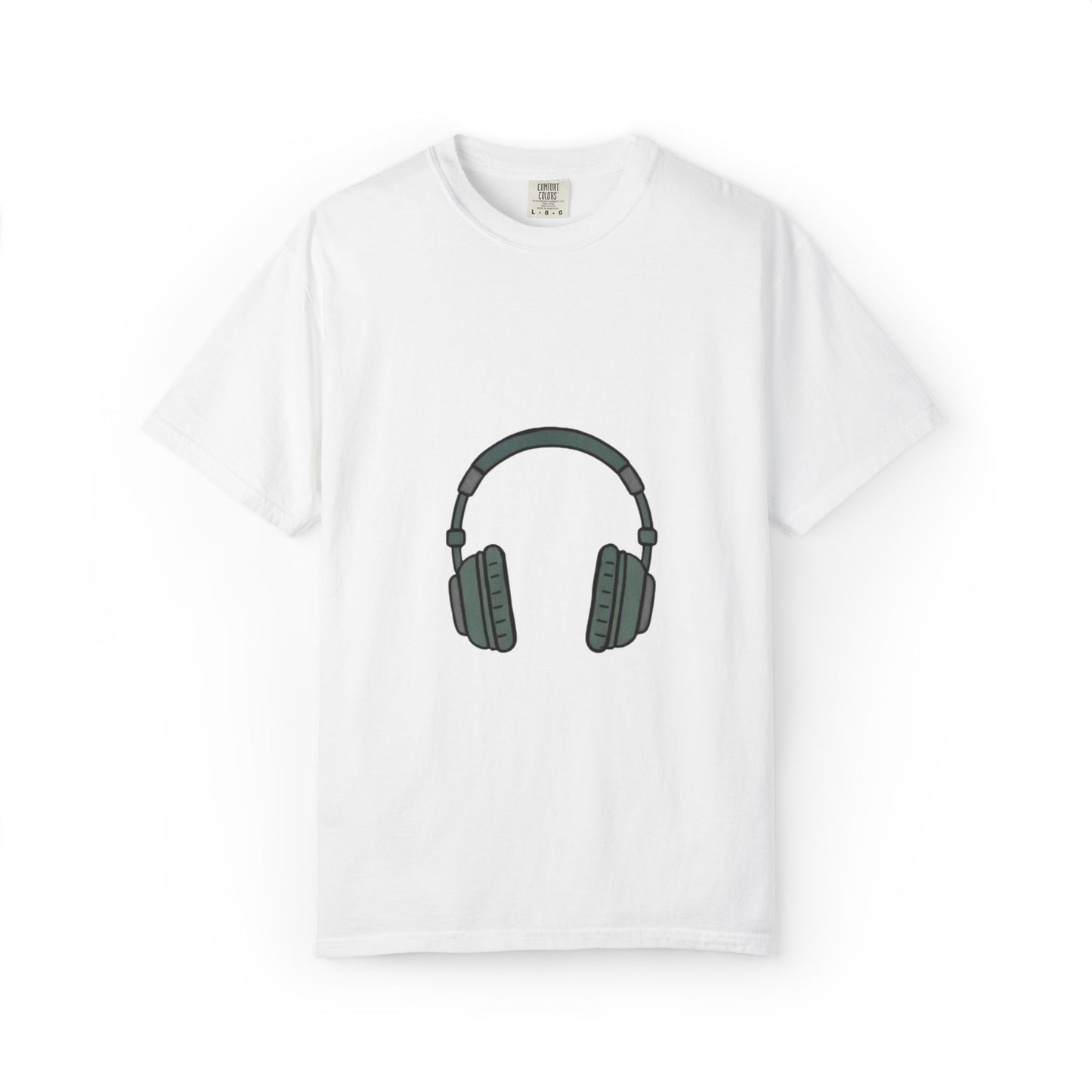 Head Phone Unisex Garment-Dyed T-shirt
