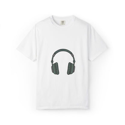 Head Phone Unisex Garment-Dyed T-shirt