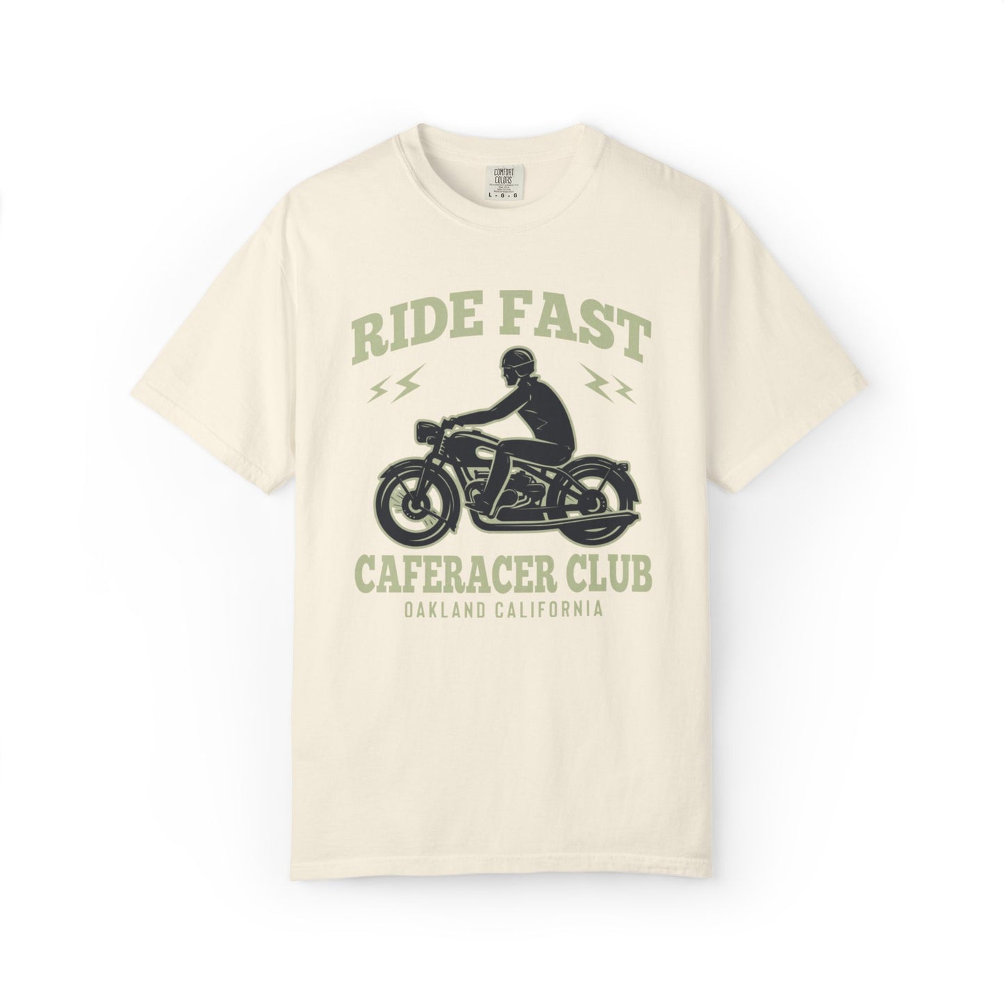 Thriller Ride Fast Caferacer Motorcycle Club Bike Lovers High-speed Adventure Bike Unisex Heavy Cotton T-Shirt