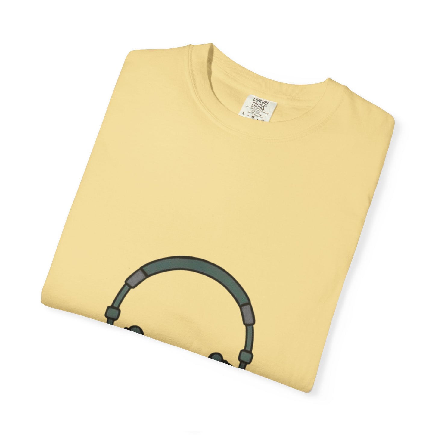 Head Phone Unisex Garment-Dyed T-shirt