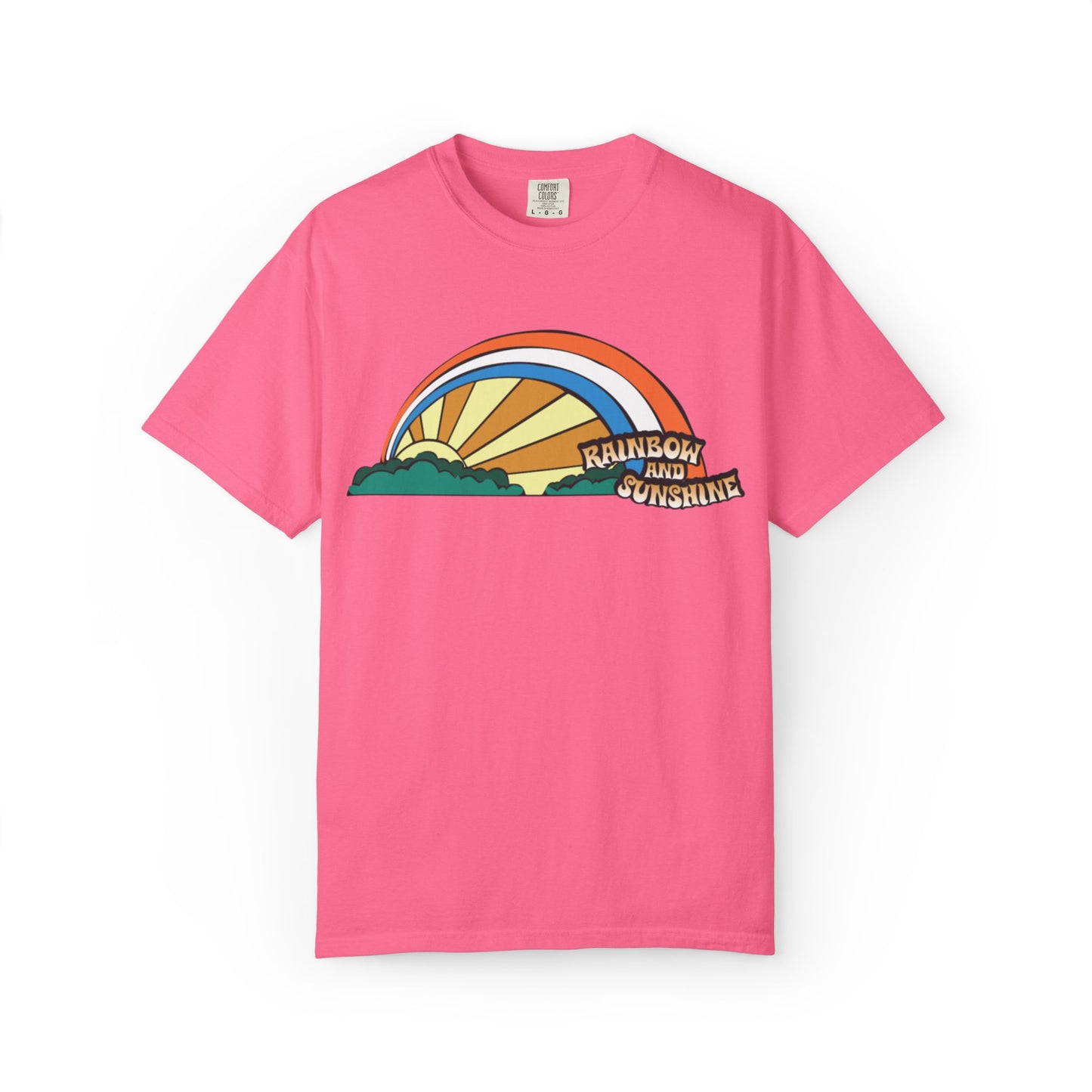 Rainbow And Sunshine Summer Trendy Tee Sunshine Days Ice Cream Summer Camp Beachcombing Anchor Unisex Heavy Cotton T-Shirt