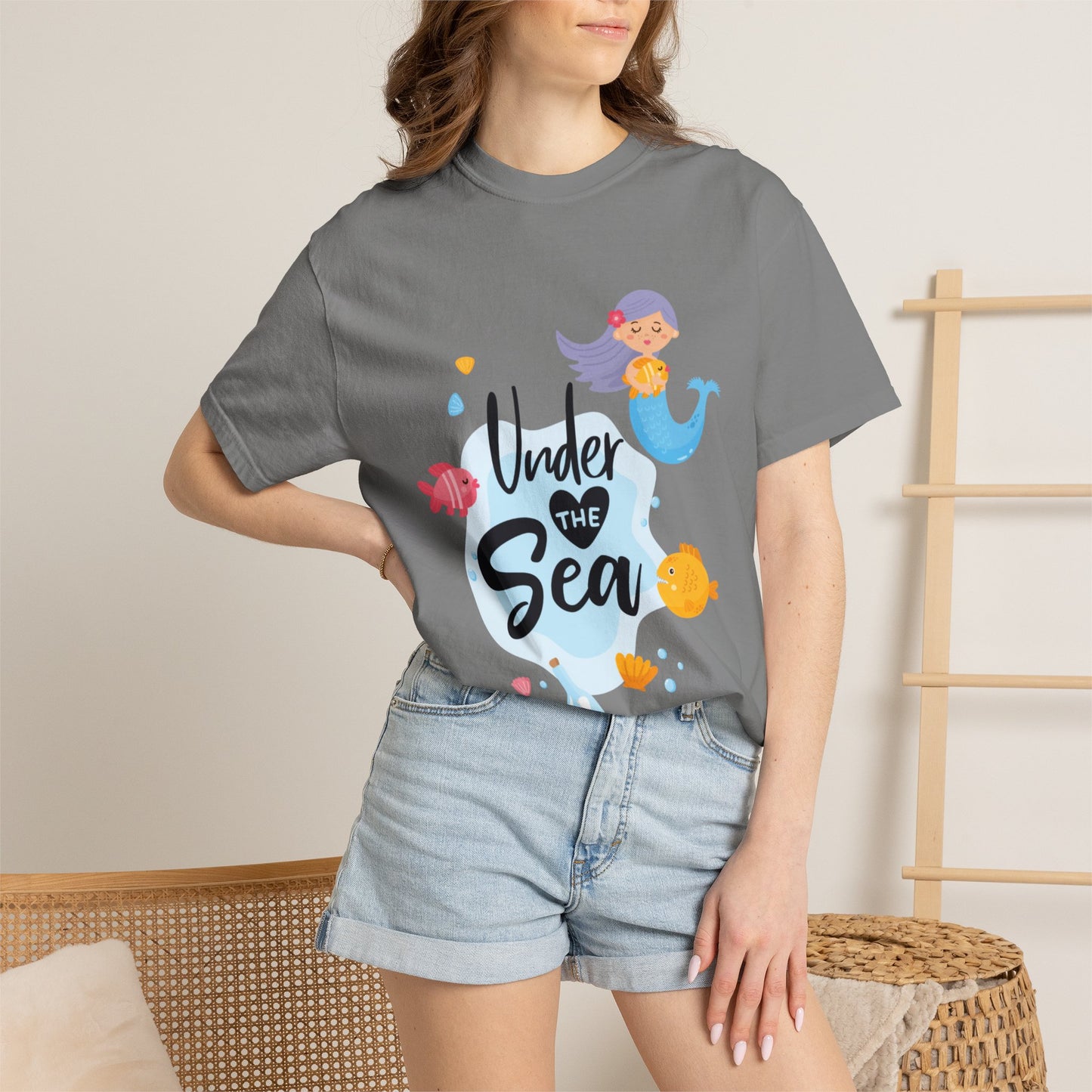 Under The Sea Oceanic Enchantment Tee Marine Life Wonders Unseen Depths Unisex Heavy Cotton T-Shirt