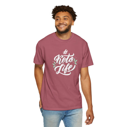 Keto Life Low-Carb Vegetables Tee Moderate Protein Fat Adaptation Intermittent Fasting Unisex Heavy Cotton T-Shirt