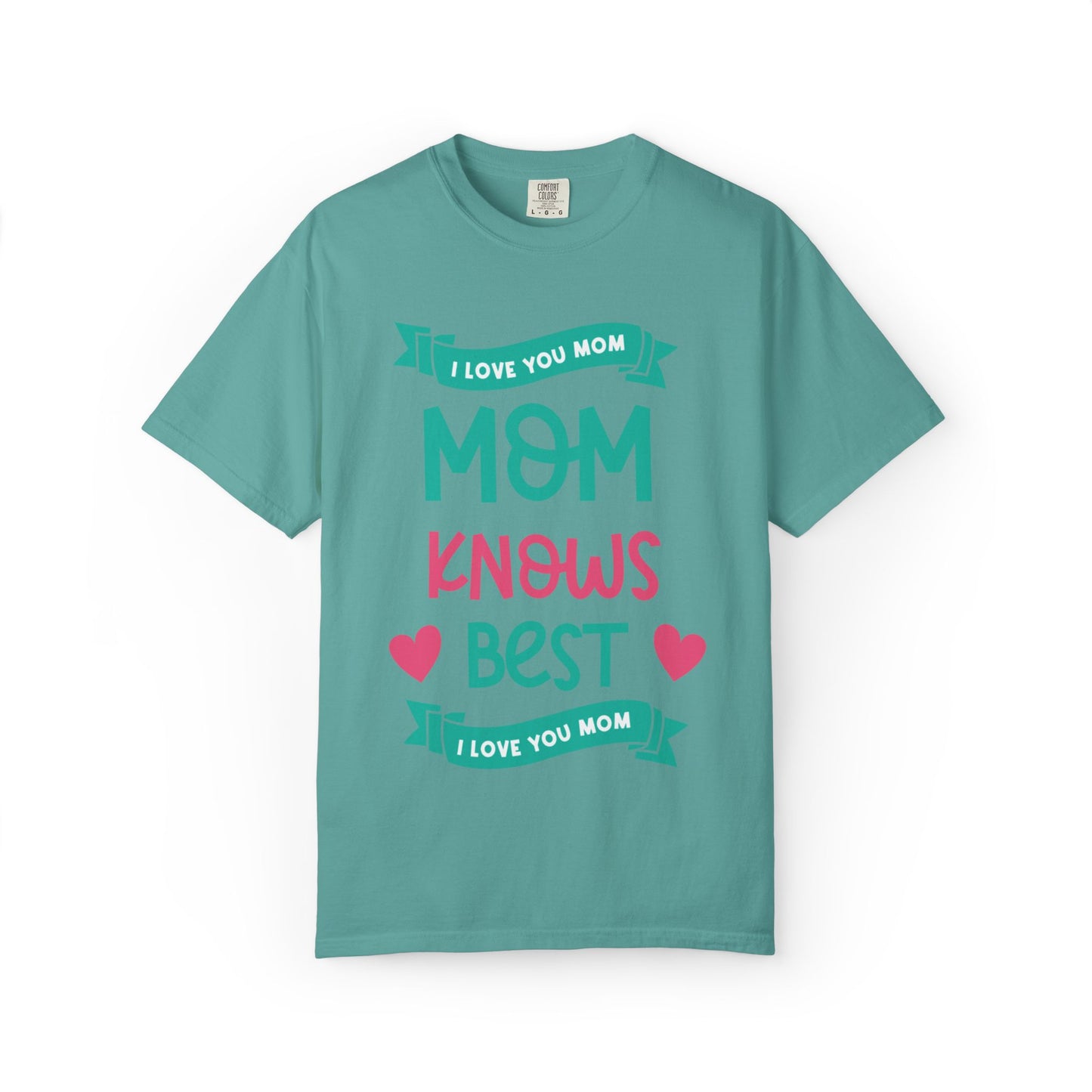 Mom Knows Best Strong Motherhood Heartfelt Guidance Tee Nurturing Knowledge Unisex Heavy Cotton T-Shirt