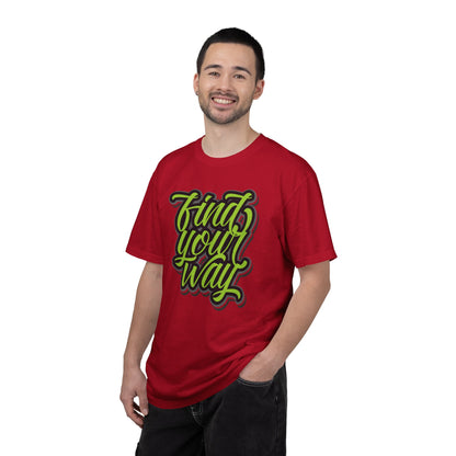 Find Your Way Direction Guidance Tee Exploration Adventure Destination Unisex Heavy Cotton T-Shirt