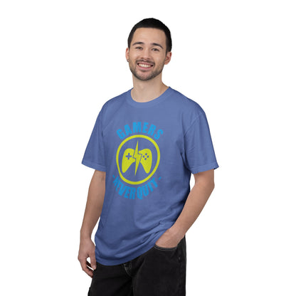 Inspirational Gamers Never Quit Virtual Immortality Forever A Gamer Immortalized In Pixels Unisex Heavy Cotton T-Shirt