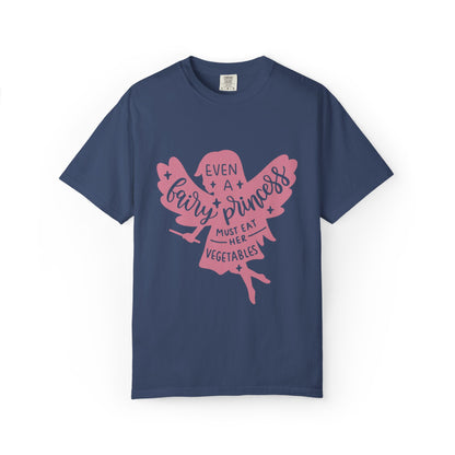 Even A Fairy Princess Must Eat Her Vegetables Parenting Advice Tee Healthy Eating Balanced Diet Unisex Heavy Cotton T-Shirt