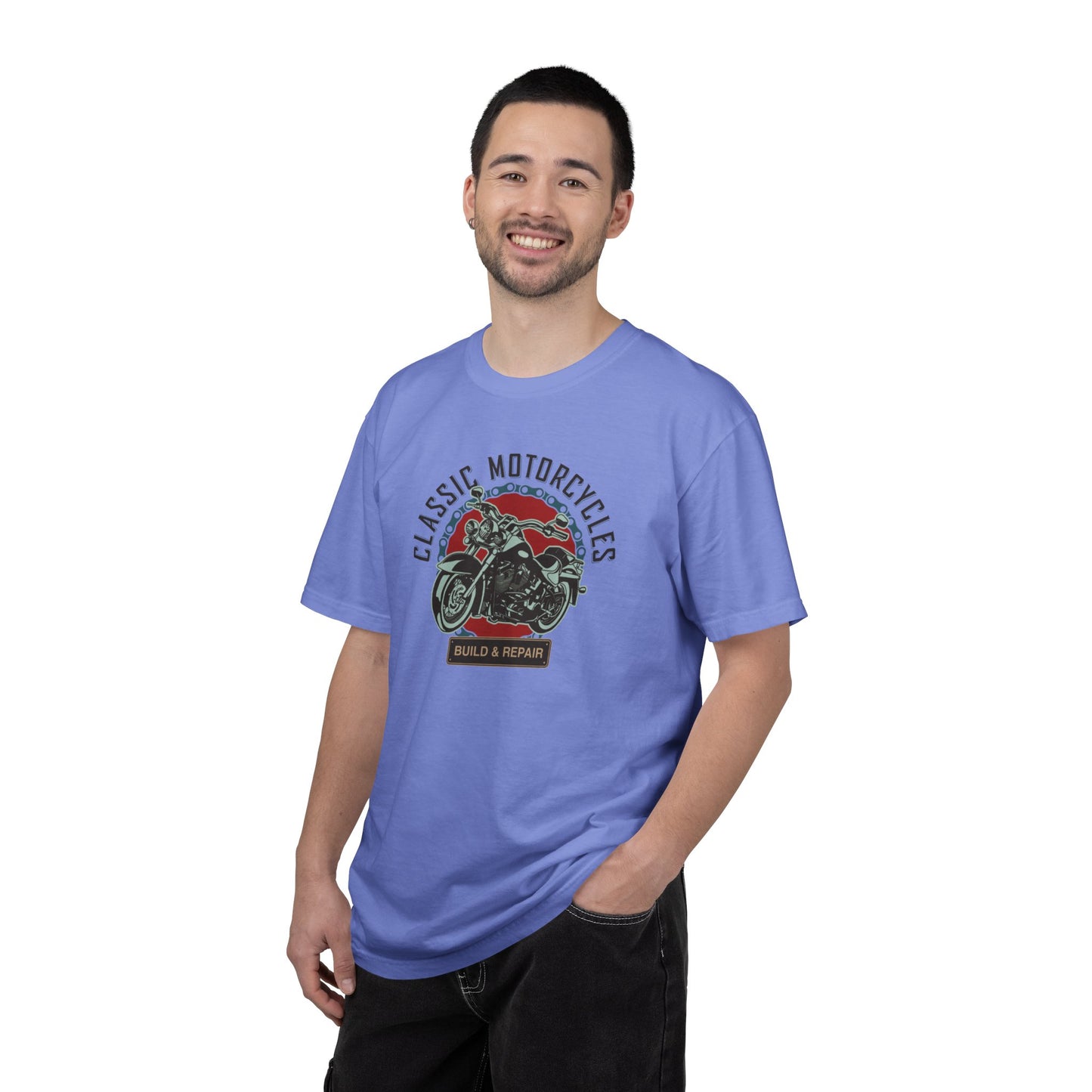 Classic Motorcycles Custom Engine Club Motorbike Lovers Trendy Tee High-speed Rider Adventure Racer Unisex Heavy Cotton T-Shirt