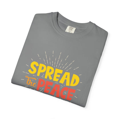 Spread The Peace Trendy Tee Encouraging Anti-violence Unity Kindness Humble Positivity Unisex Heavy Cotton T-Shirt