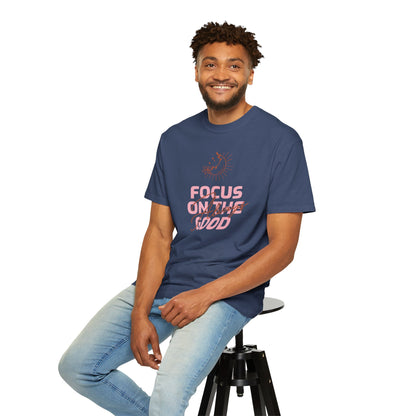 Focus on Good Trendy Tee Travel Addict Exploring Adventurous Tour Lover Tourist Journey Unisex Heavy Cotton T-Shirt