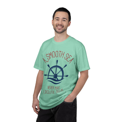 A Smooth Sea Marine Life Fishermen Seafaring Adventure Lovers Tee Shipman Unisex Heavy Cotton T-Shirt