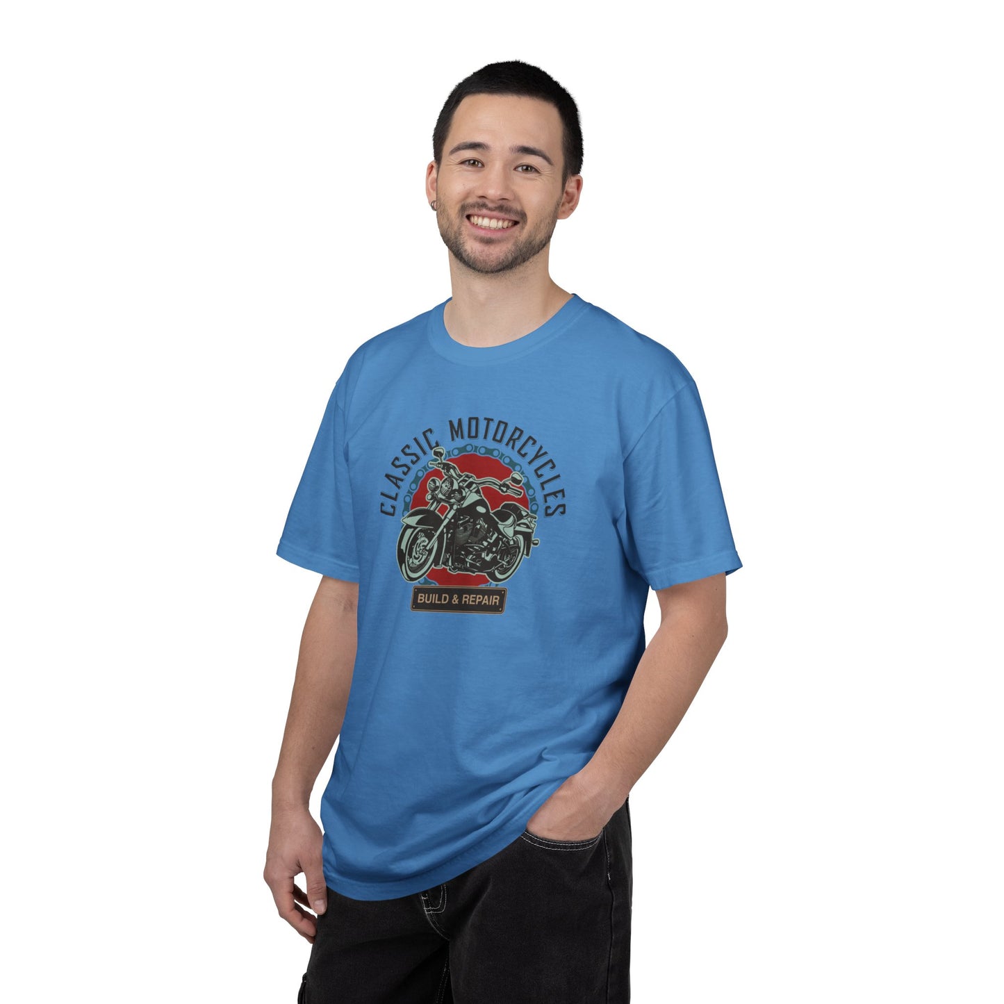 Classic Motorcycles Custom Engine Club Motorbike Lovers Trendy Tee High-speed Rider Adventure Racer Unisex Heavy Cotton T-Shirt