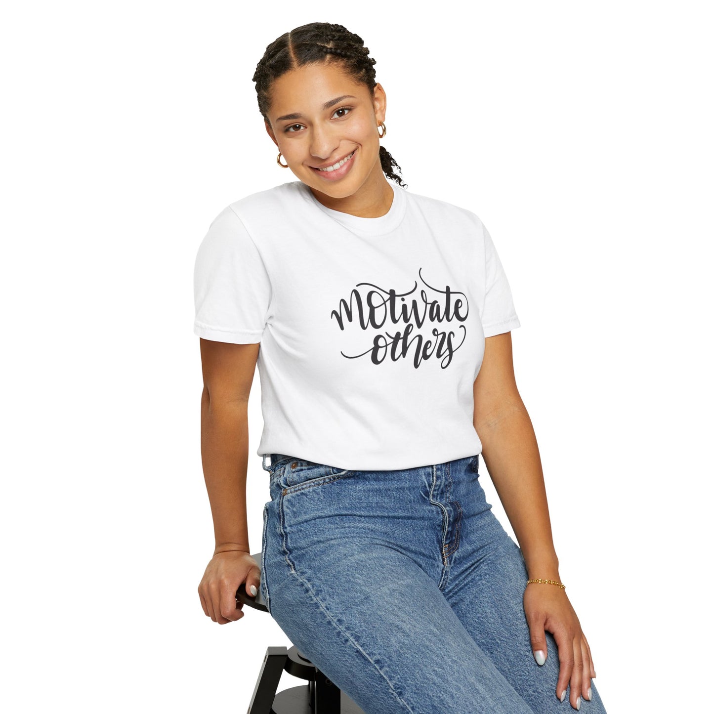 Motivate Others Leadership Inspiration Tee Positive Feedback Passion Self-Belief Professional Attitude Unisex Heavy Cotton T-Shirt