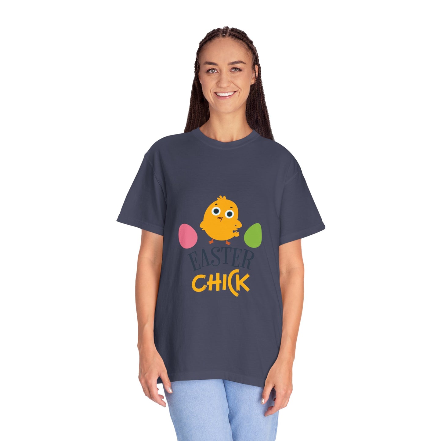 Easter Chick Holy Week Easter Celebration Spring Festival Tee Christian Holiday Easter Eggs Good Friday Unisex Heavy Cotton T-Shirt