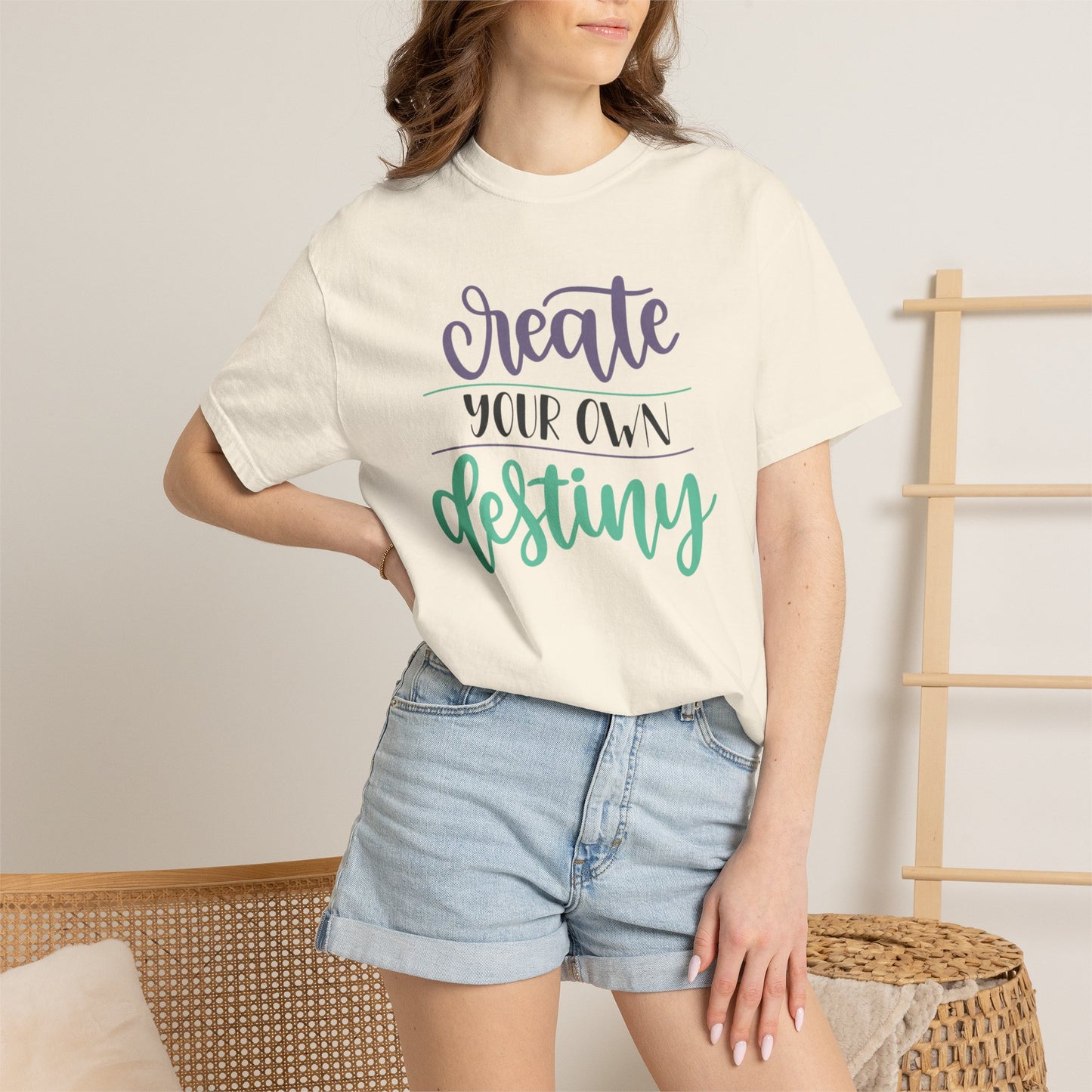 Create Your Destiny Embracing Challenges Tee Unbreakable Will Relentless Spirit Unyielding Determination Unisex Heavy Cotton T-Shirt
