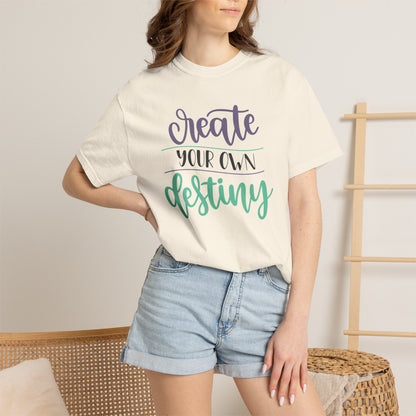 Create Your Destiny Embracing Challenges Tee Unbreakable Will Relentless Spirit Unyielding Determination Unisex Heavy Cotton T-Shirt