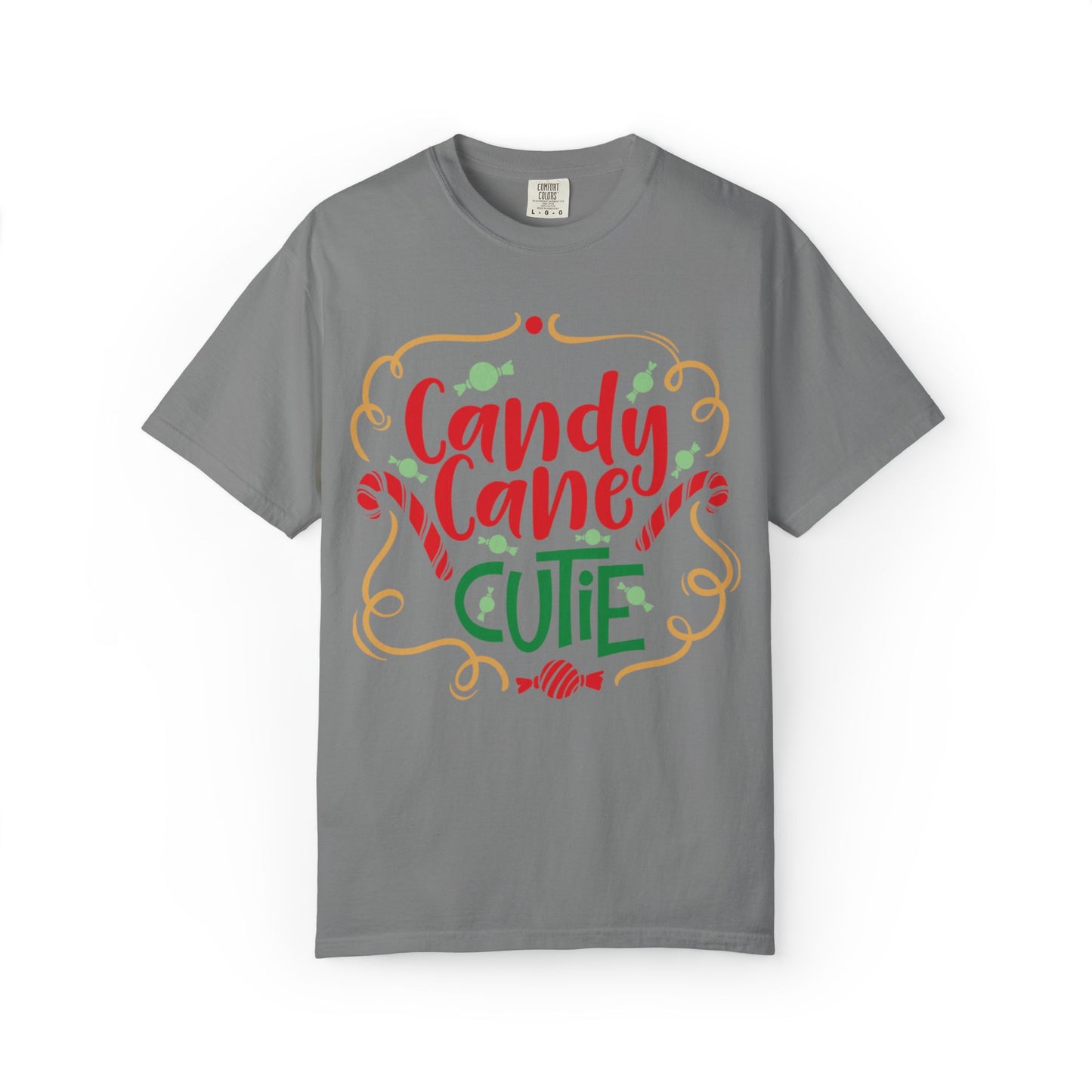 Candy Cane Cutie Enjoying Tee Tiny Helpers Jingle Bell Bling Festival Season Merry Christmas Unisex Heavy Cotton T-Shirt