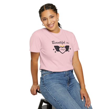 Beautiful Like Angel Politeness Tee Confidence Boost Stunning Gracefulness Unisex Heavy Cotton T-Shirt