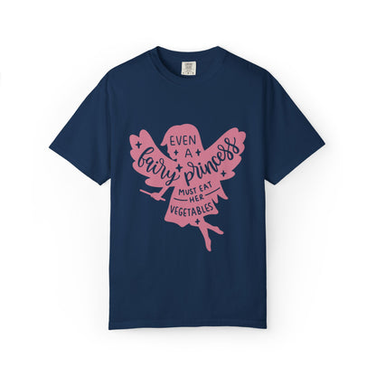 Even A Fairy Princess Must Eat Her Vegetables Parenting Advice Tee Healthy Eating Balanced Diet Unisex Heavy Cotton T-Shirt