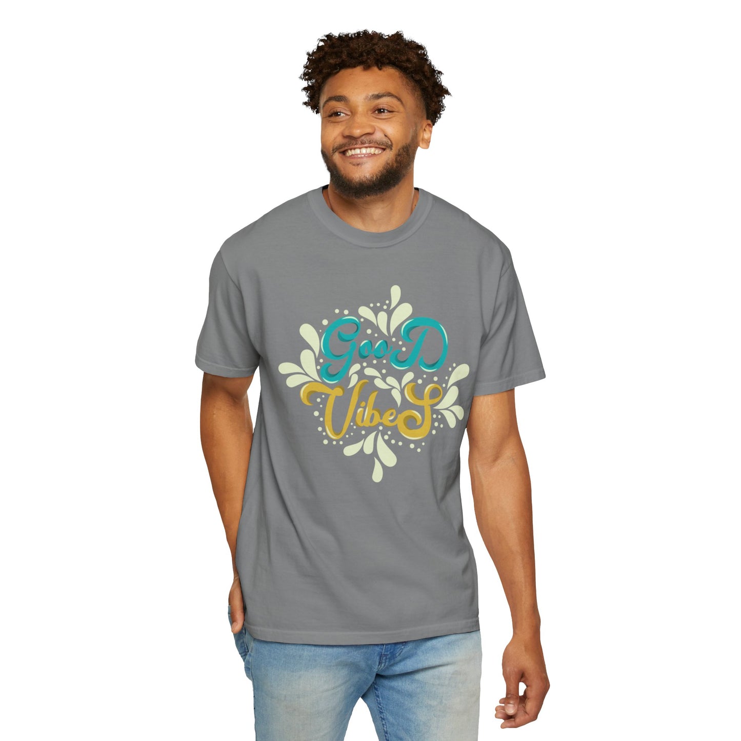 Good Vibes Motivational Tee Let Go Of Negativity Focus On Solutions Growth Mindset Unisex Heavy Cotton T-Shirt