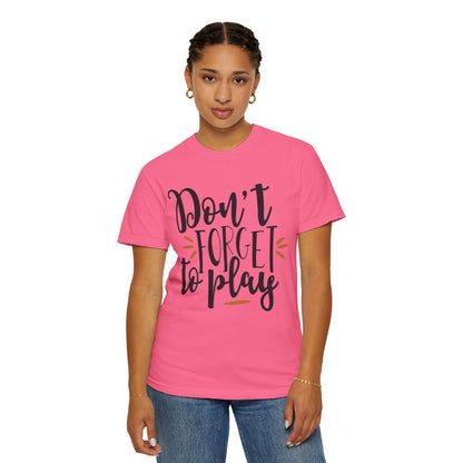 Don’t Forget To Play Warriors Tee Non-Stop Playing Gaming Obsession Unisex Heavy Cotton T-Shirt