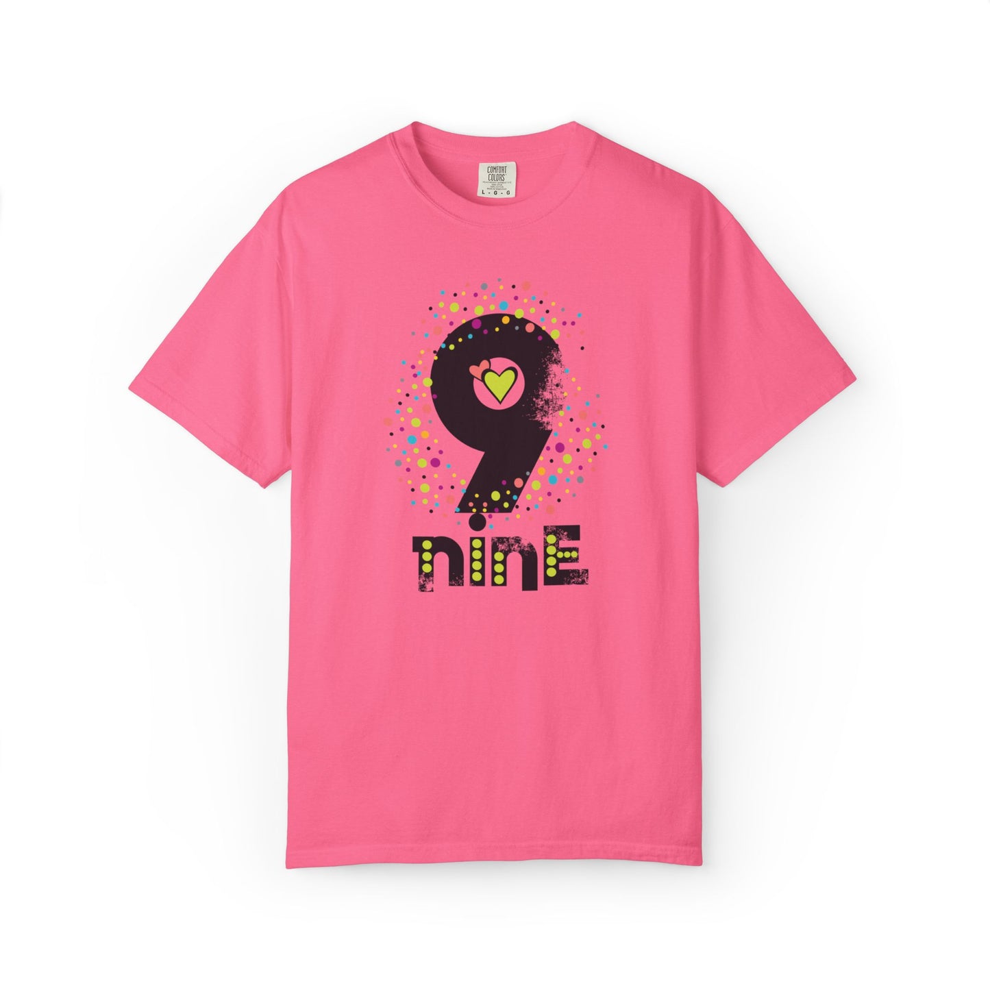 9 Nine Number Flowers Heartwarming Lovely Trendy Tee Sweet Charismatic Beautiful Fragrance Rose Unisex Heavy Cotton T-Shirt