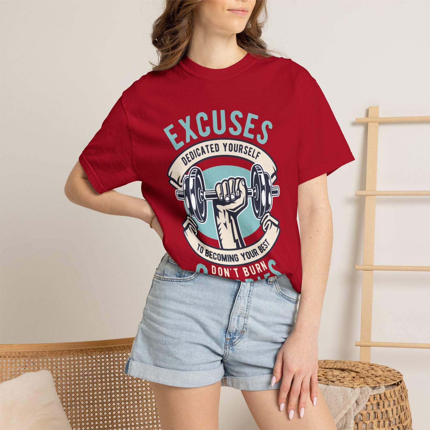 100% cotton (fiber content may vary for different colors) Medium fabric (5.3 oz/yd² (180 g/m²)) Dedicated Yourself To Becoming Your Best Don’t Burn Calories Unisex Heavy Cotton T-Shirt