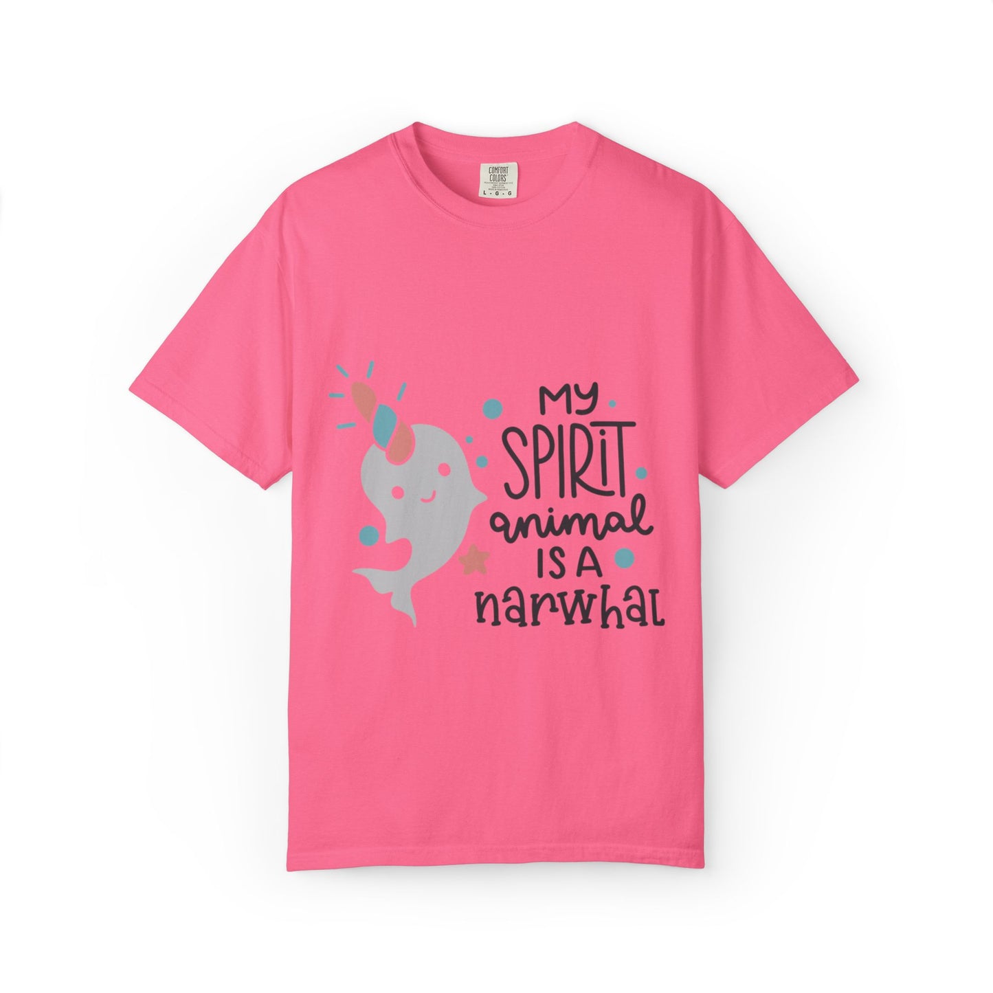 My Spirit Animal Is a Narwhal Unicorn Of The Sea Tusk Tee Inuit Culture Migration Unisex Heavy Cotton T-Shirt