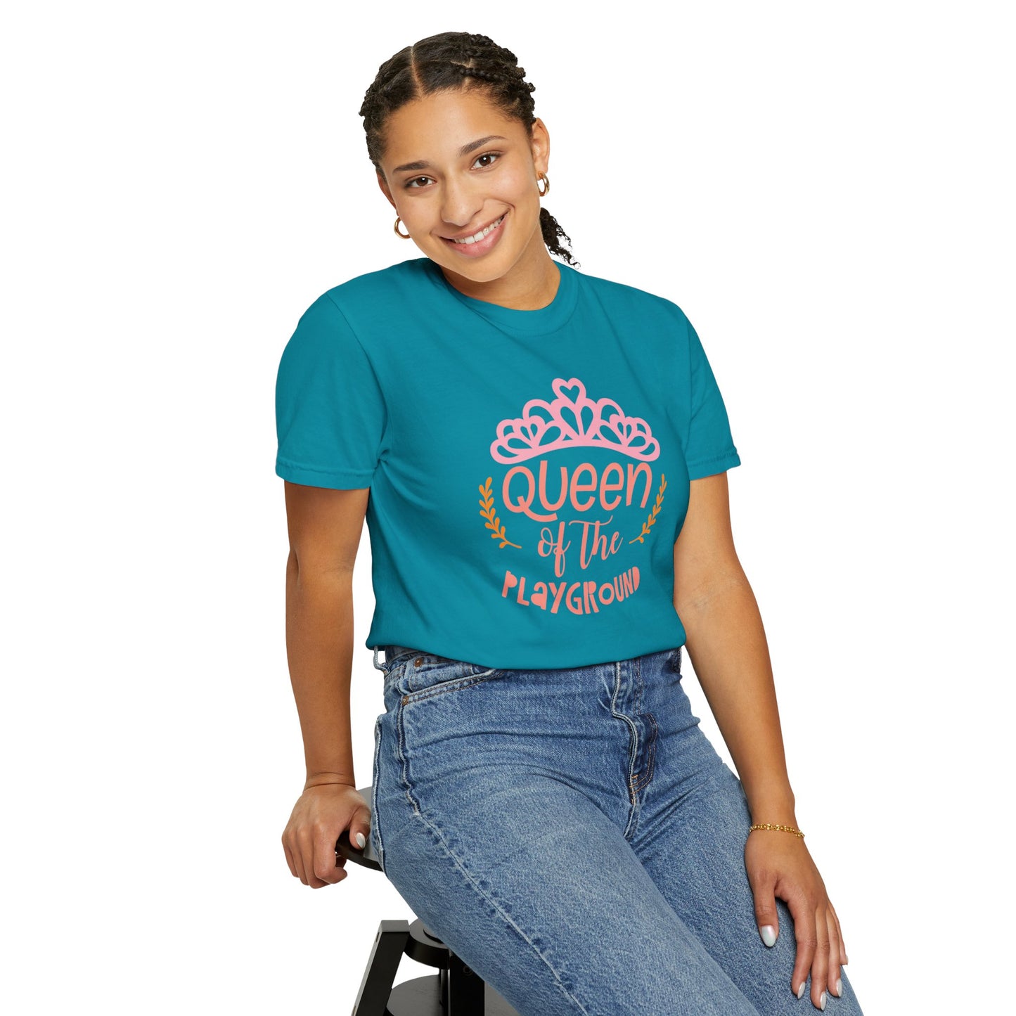 Queen Of The Playground Playtime Learning Objectives Early Toddlers Tee Childhood Development Unisex Heavy Cotton T-Shirt