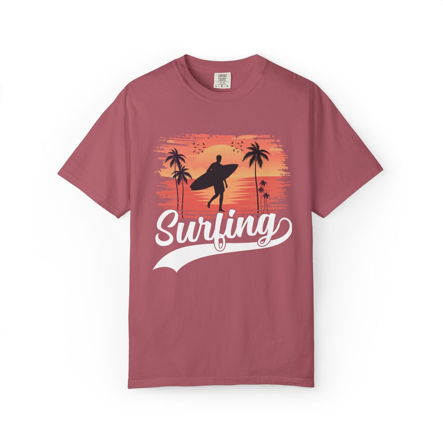 Exciting Surfing Catch The Wave Barrels & Breaks Shortboard Beach Vibes Unisex Heavy Cotton T-Shirt