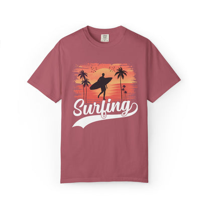 Exciting Surfing Catch The Wave Barrels & Breaks Shortboard Beach Vibes Unisex Heavy Cotton T-Shirt