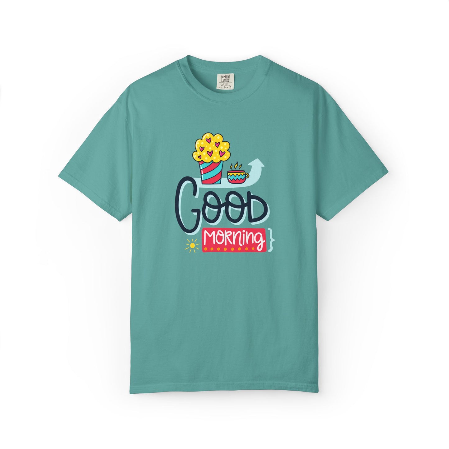 Good Morning Lazy Day Achiever Morning Champion Tee Daily Victory Sleep Defeated Unisex Heavy Cotton T-Shirt