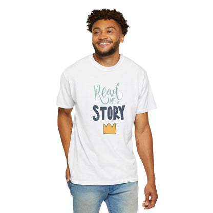Read Me A Story Time Travel Superhero Parallel Trendy Tee Universe Fiction Connection Grand Parents Unisex Heavy Cotton T-Shirt