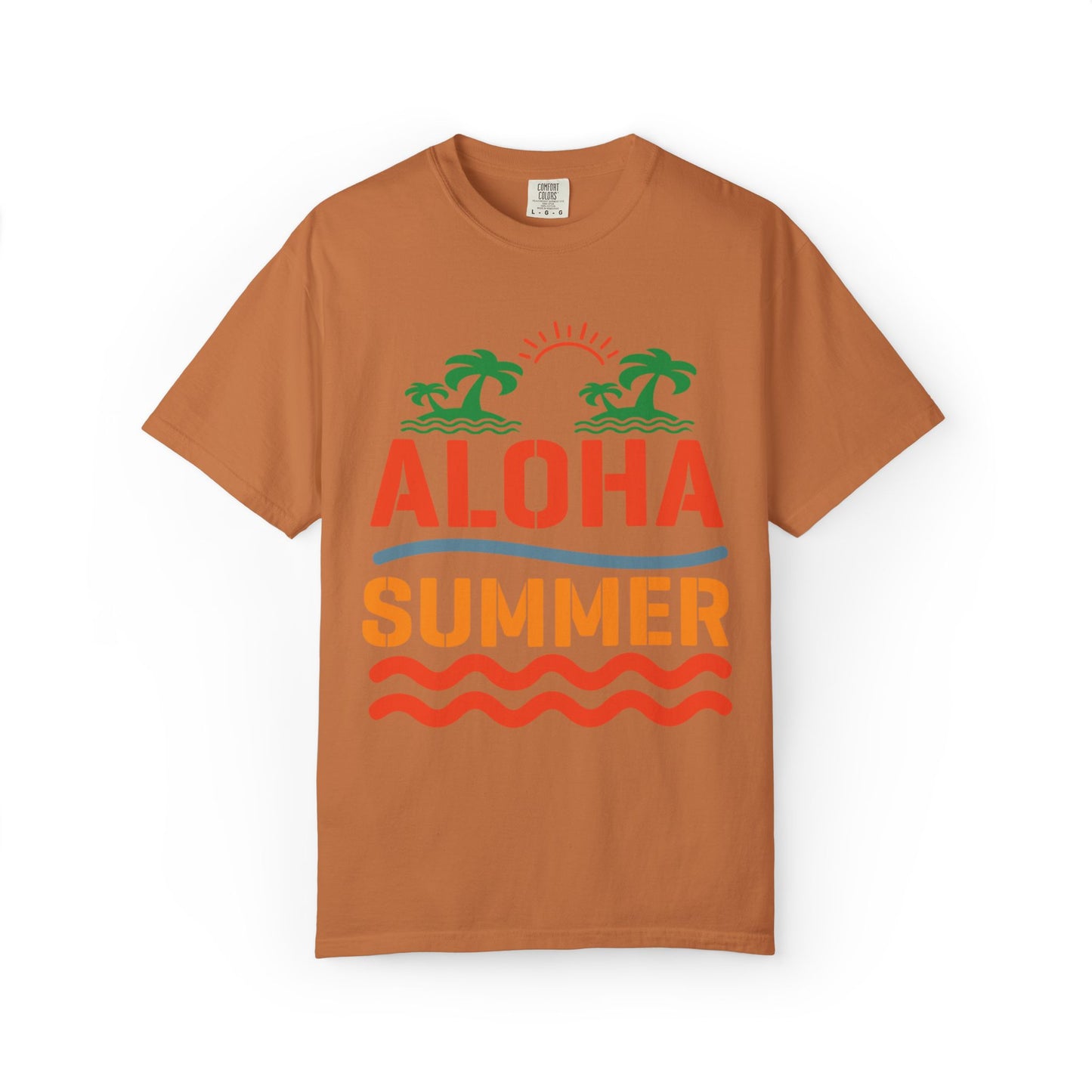 Exciting Aloha Summer Sunshine Beach Days White Sand Summer Camp Vacation Mode Sunny Days Unisex Heavy Cotton T-Shirt